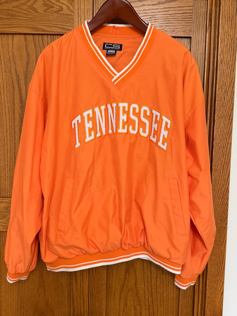 CS Sports Tennessee Pullover Jacket in Orange